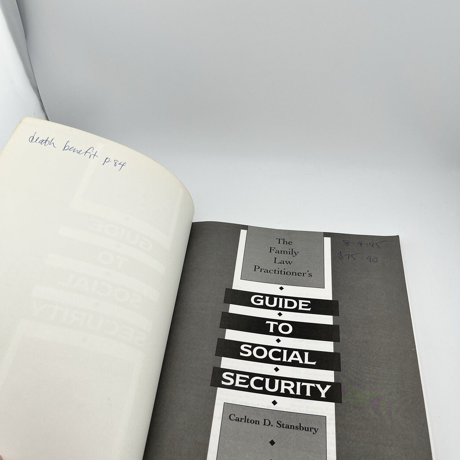 The Family Law Practitioner’s Guide to Social Security ABA PB 1995