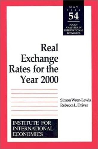 Simon Wren–lewis Rebecca Drive Real Exchange Rates for the Year 200 (Paperback)