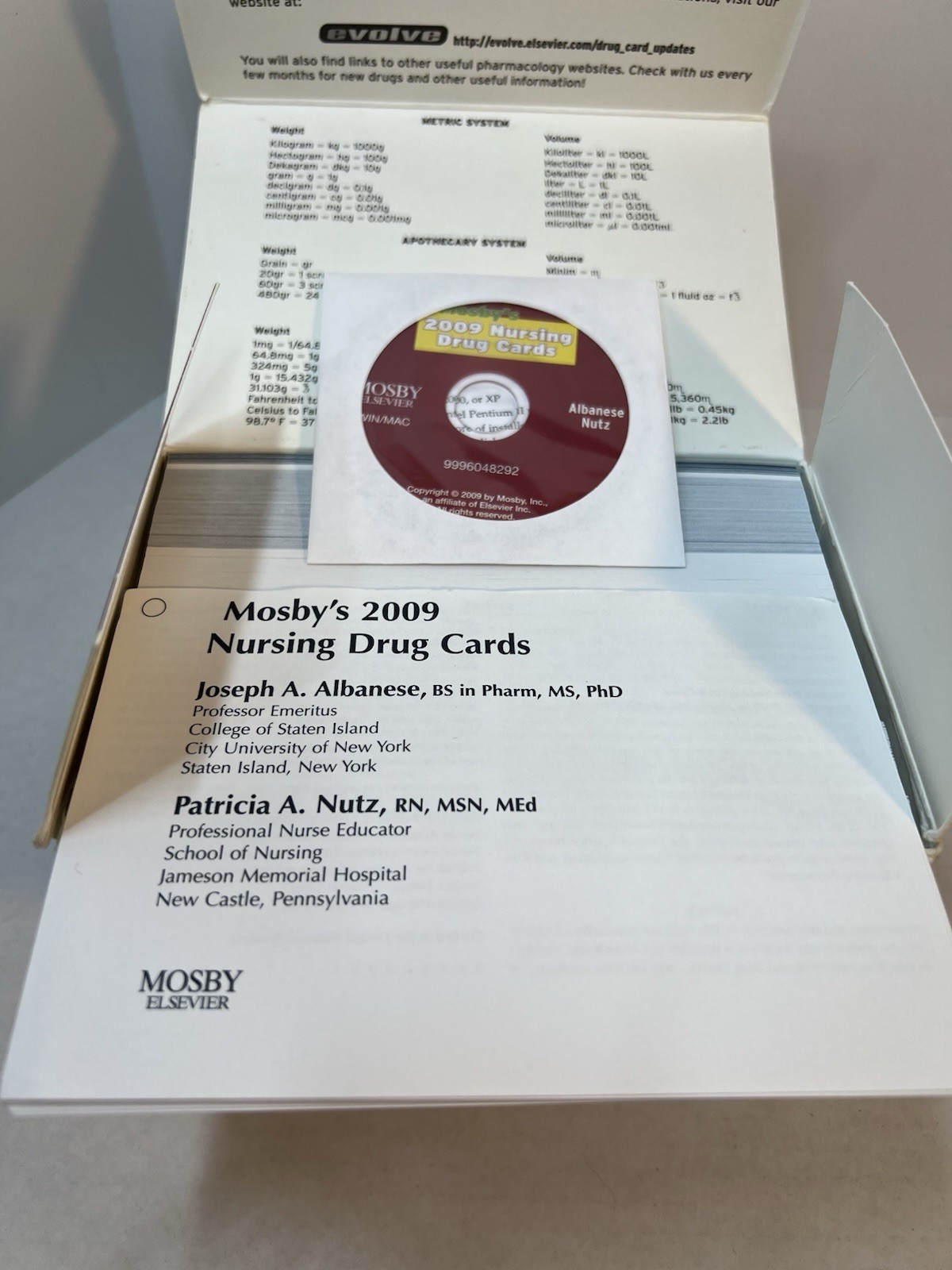 Mosby’s 2009 Nursing Drug Cards by Joseph A. Albanese and Patricia A. Nutz…