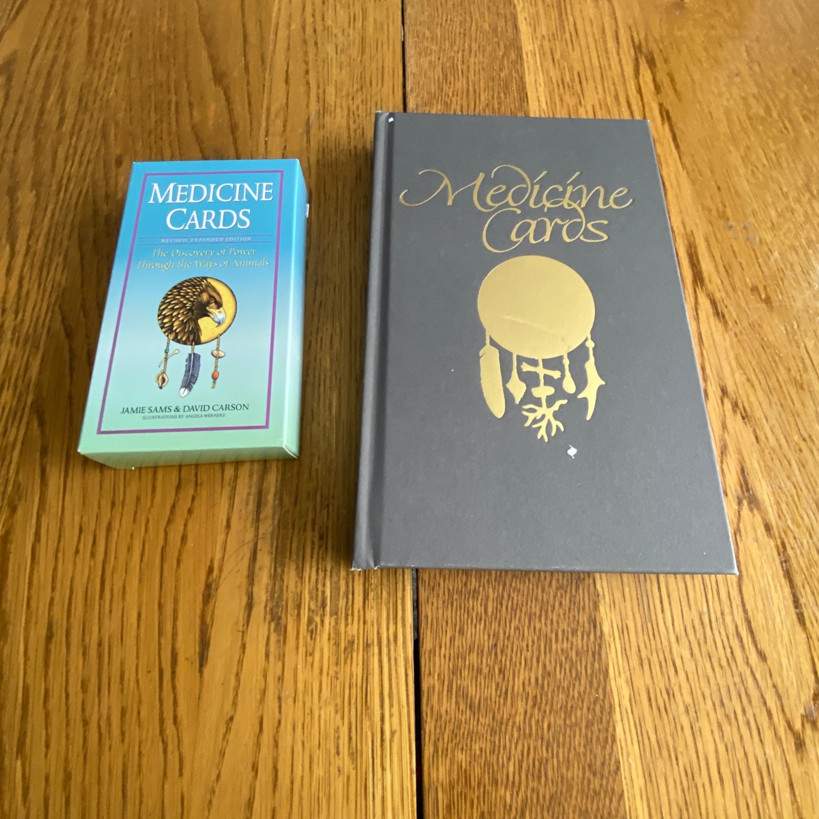 Medicine Cards Revised Expanded Edition Book & Deck Jamie Sams Carson Set