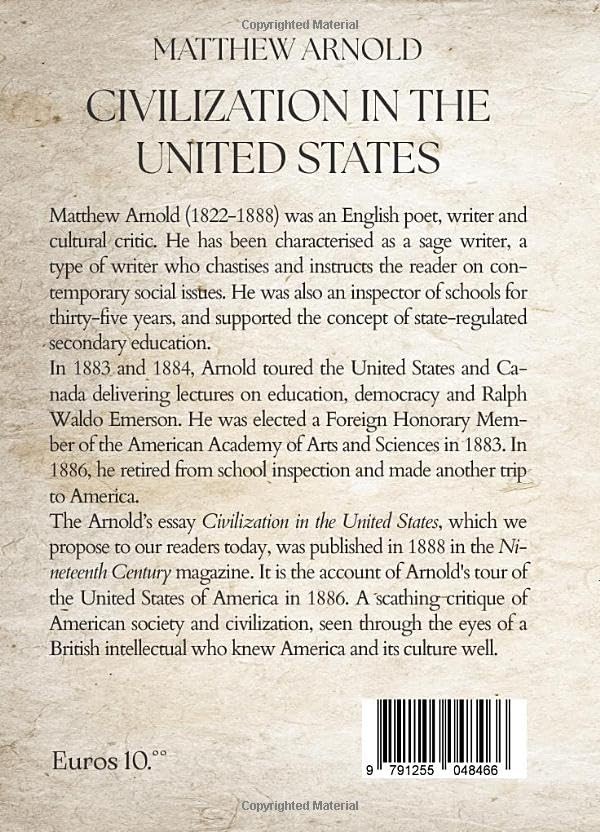 Matthew Arnold Civilization in the United States (Paperback)