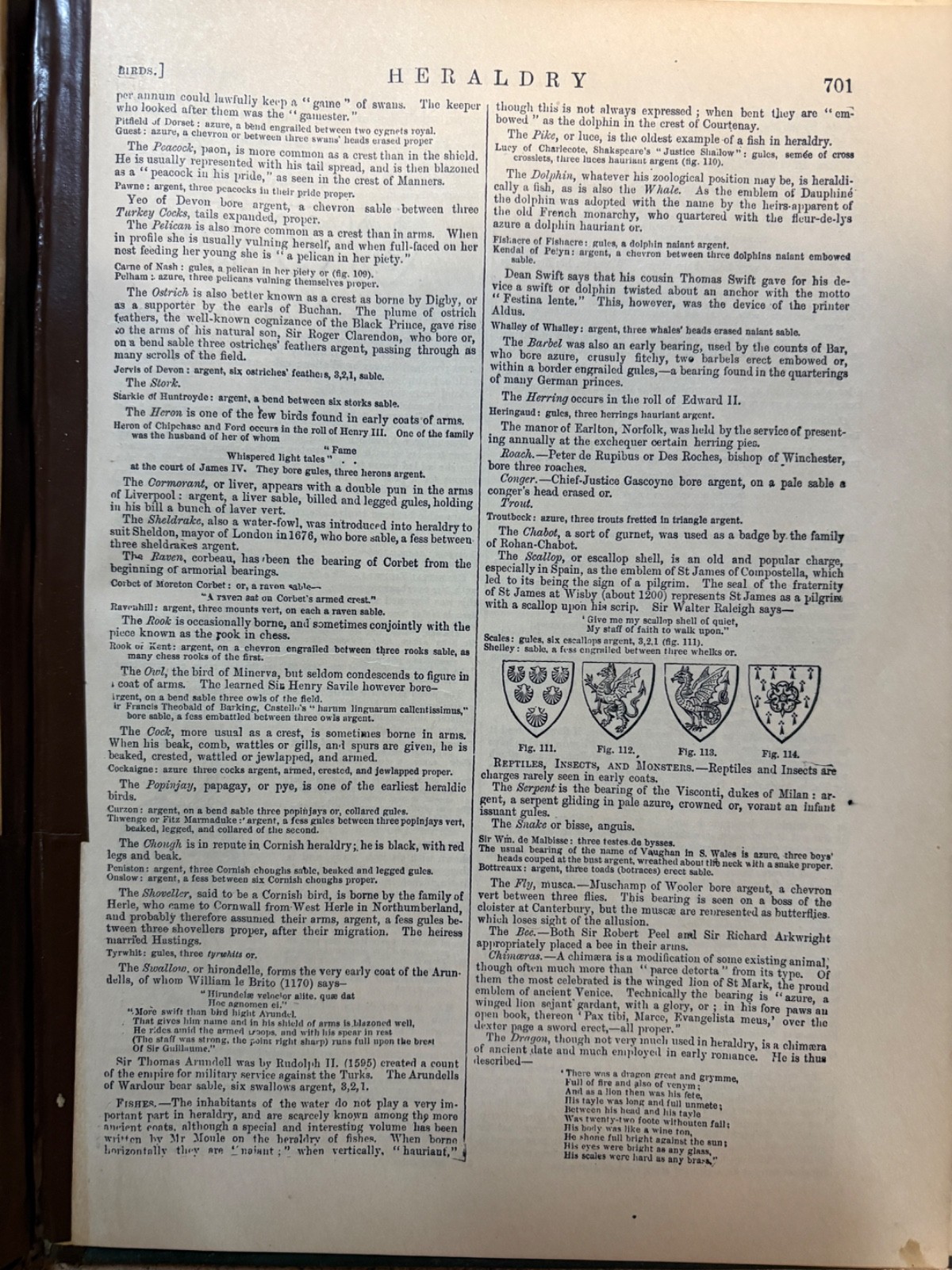 Heraldry (pages 683-712 from Encylopedia Britannica 9th edition 1875)