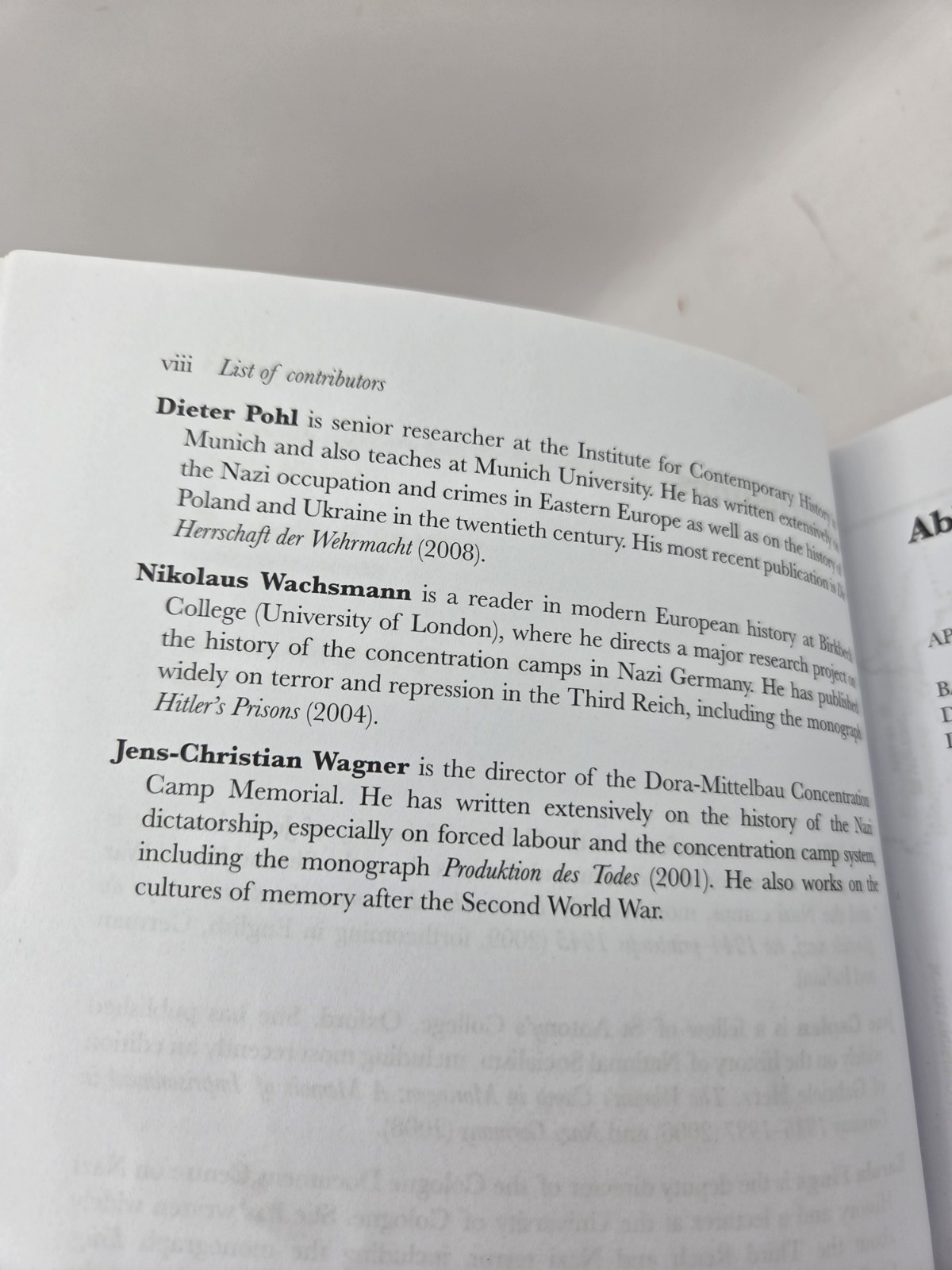 Concentration Camps in Nazi Germany: The New Histories – Jane Caplan +, PB, 2010