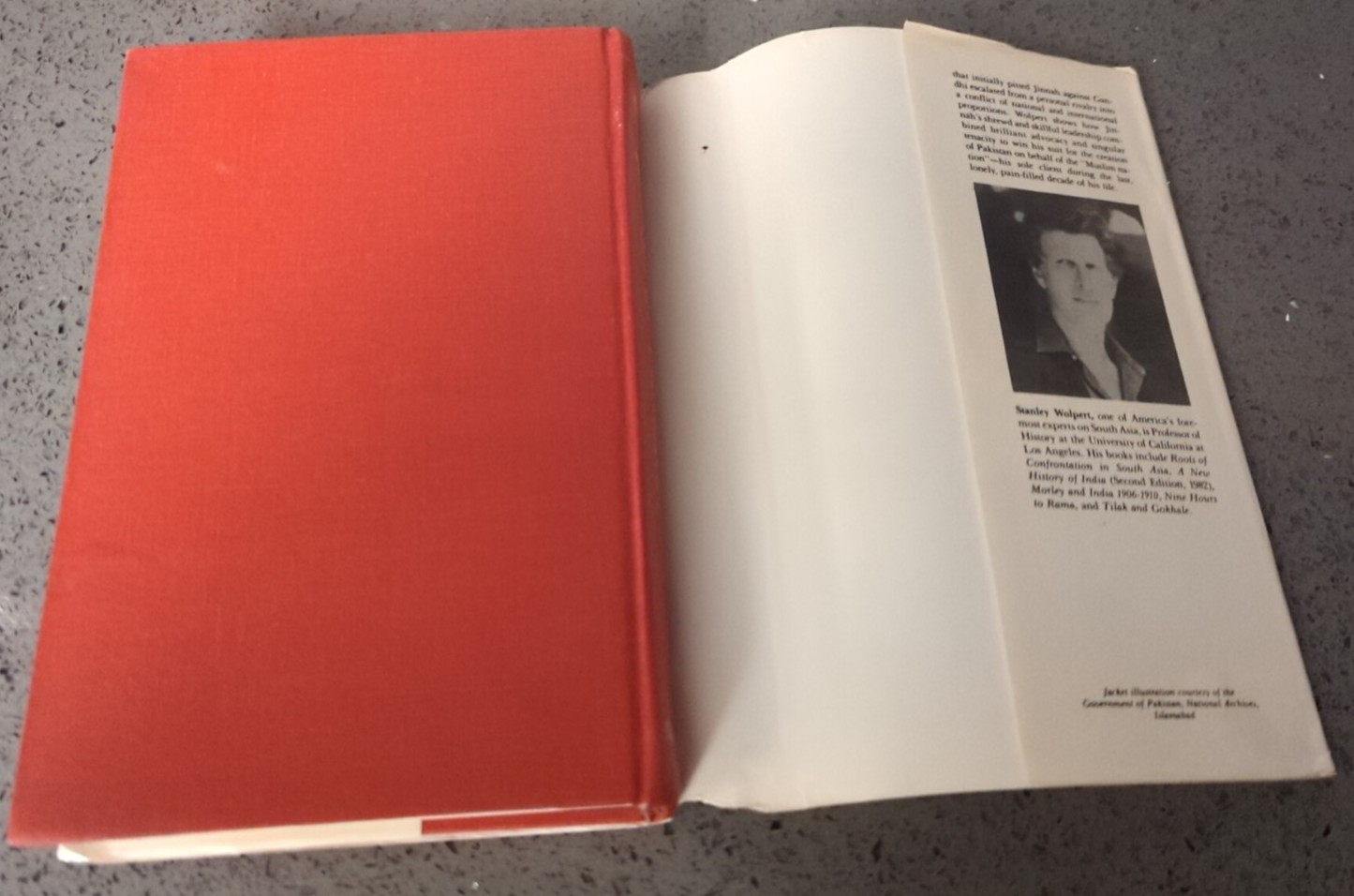 Jinnah of Pakistan by Stanley Wolpert (1989, Hardcover)SIGNED by Umar Burki