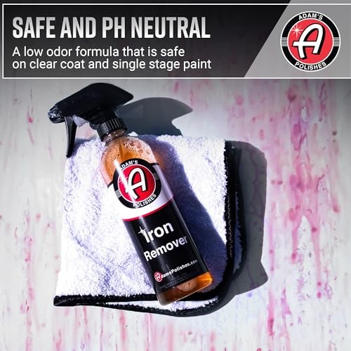 Adam’s Polishes Iron Remover 16oz – Car Paint & Wheel Fallout Rust Cleaner Spray