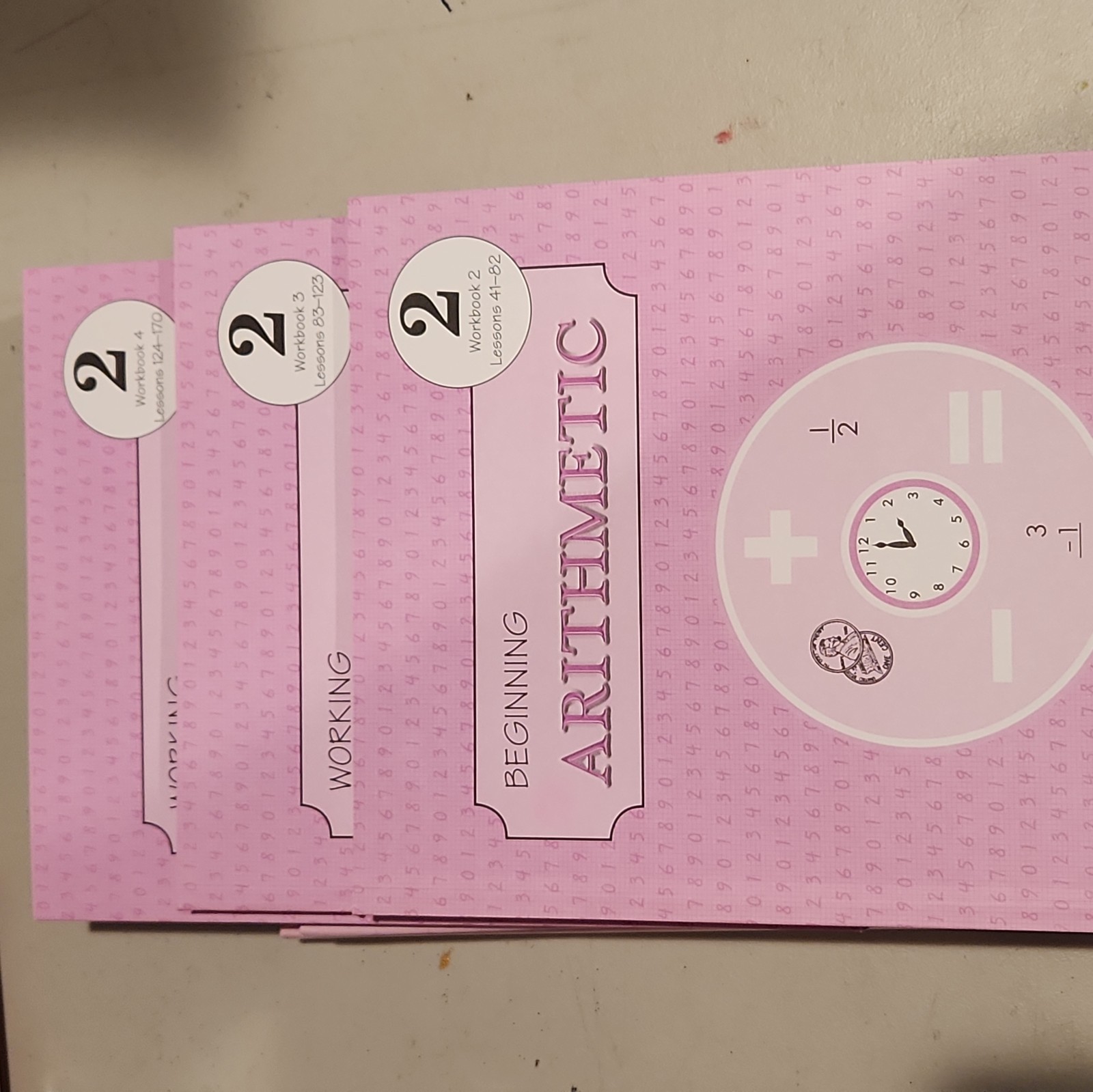 Rod and Staff Arithmetic 2 LOT- Teacher’s Manuals and Workbooks 2,3,4