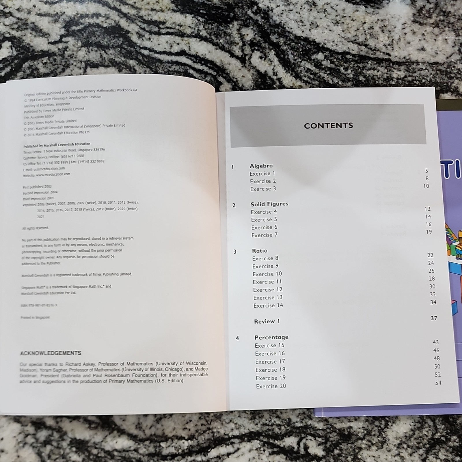 Singapore Math Primary Mathematics 6A Workbook Intermediate U.S. Edition