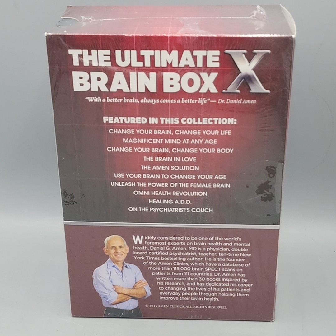 The Ultimate Brain Box X – 10 DVDs Brand New Sealed by Daniel G. Amen