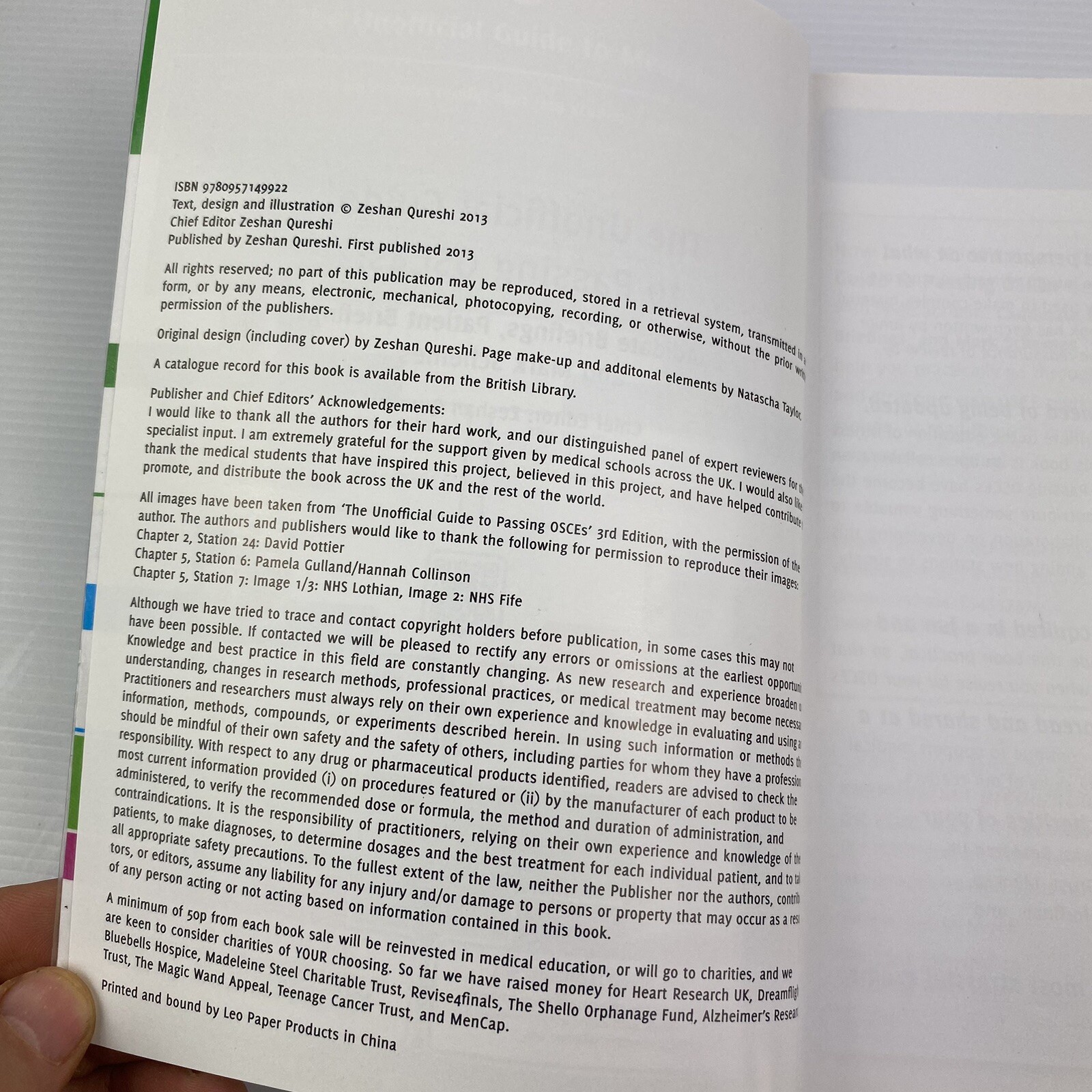 The Unofficial Guide to Passing OSCEs 3rd Ed 2012 Paperback By Zeshan Qureshi