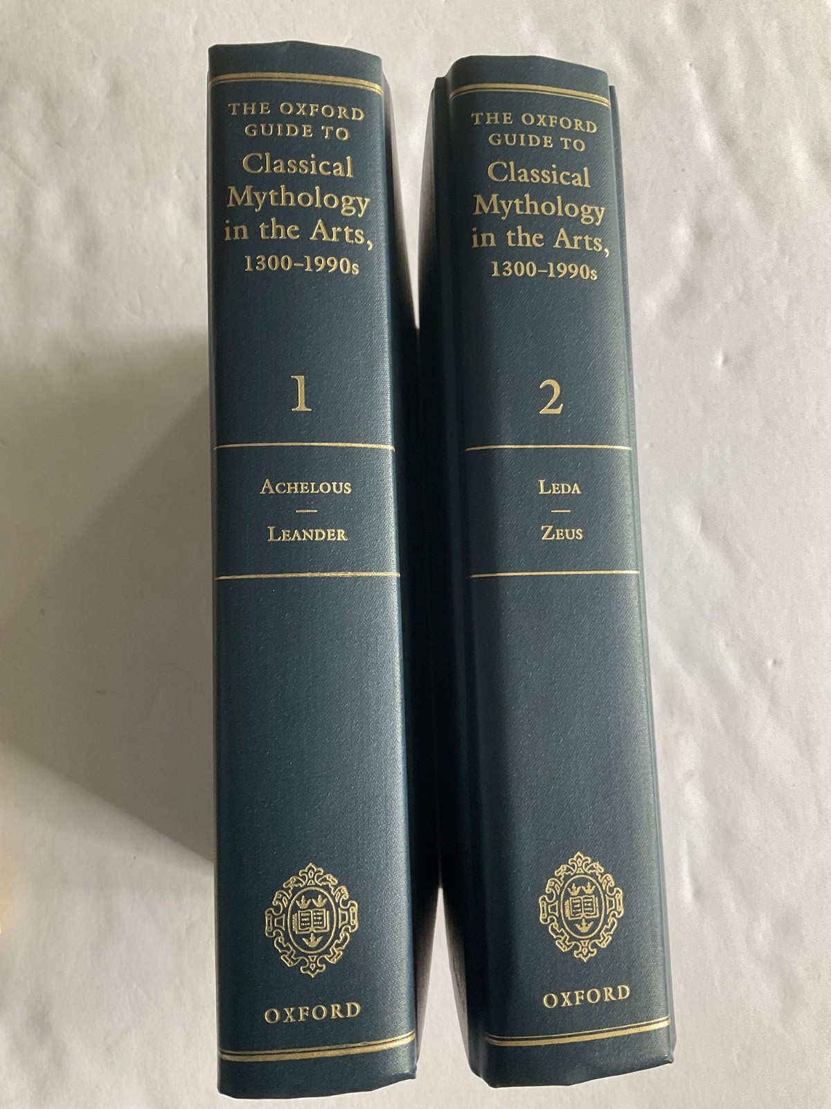 new OXFORD GUIDE CLASSICAL MYTHOLOGY IN THE ARTS 1300-1990s Reid 2 Vol Book Set