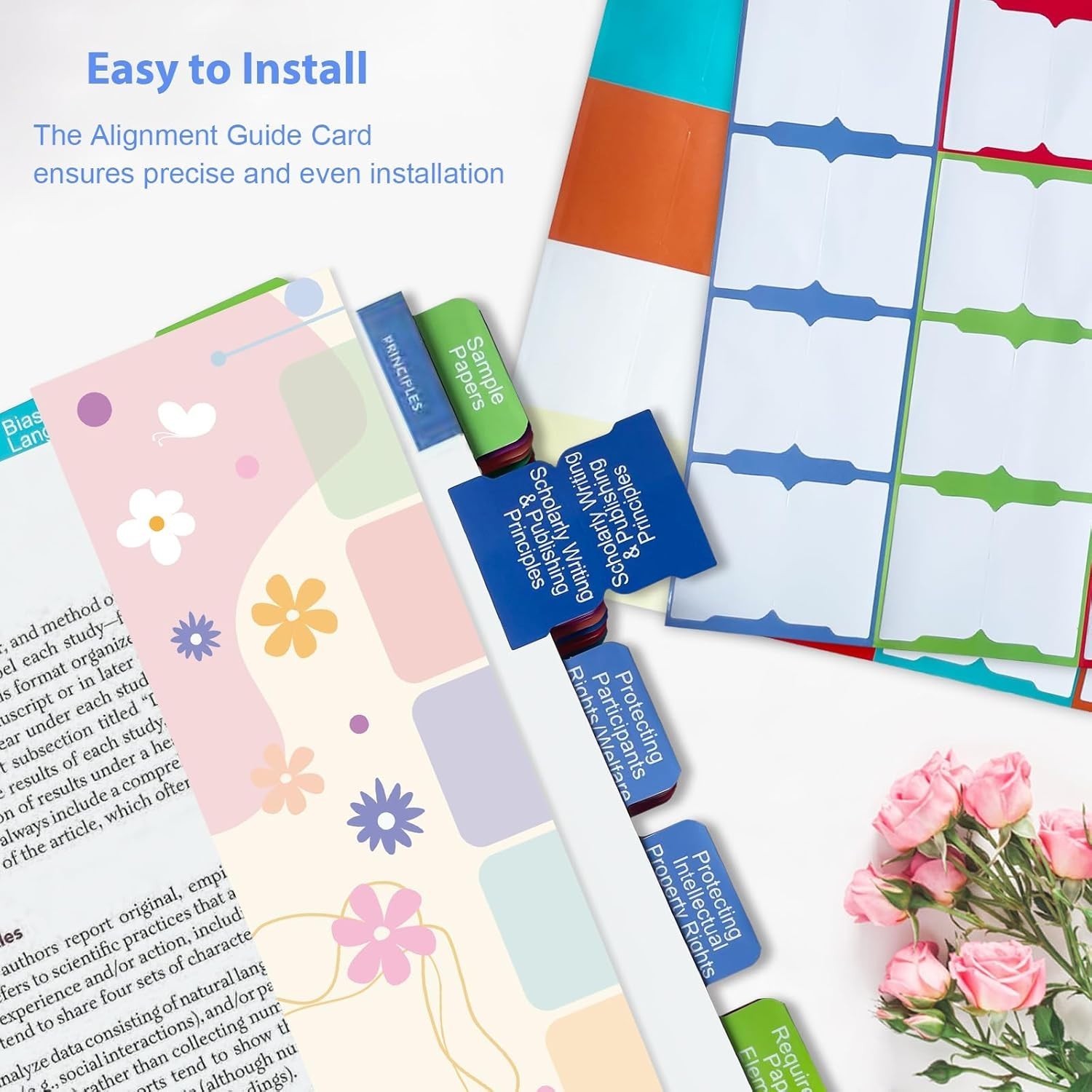 Complete Set of APA 7th Edition Index Tabs – Colorful, Laminated, Easy to Use