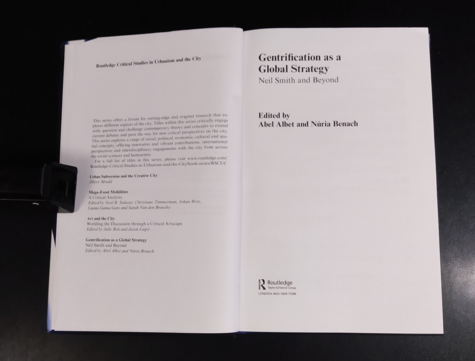 GENTRIFICATION AS A GLOBAL STRATEGY Neil Smith & Beyond – Abel Abet (As New)