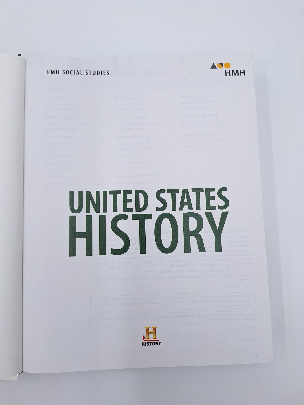 HMH Social Studies United States History Student Edition 2018 – Hardcover – NEW