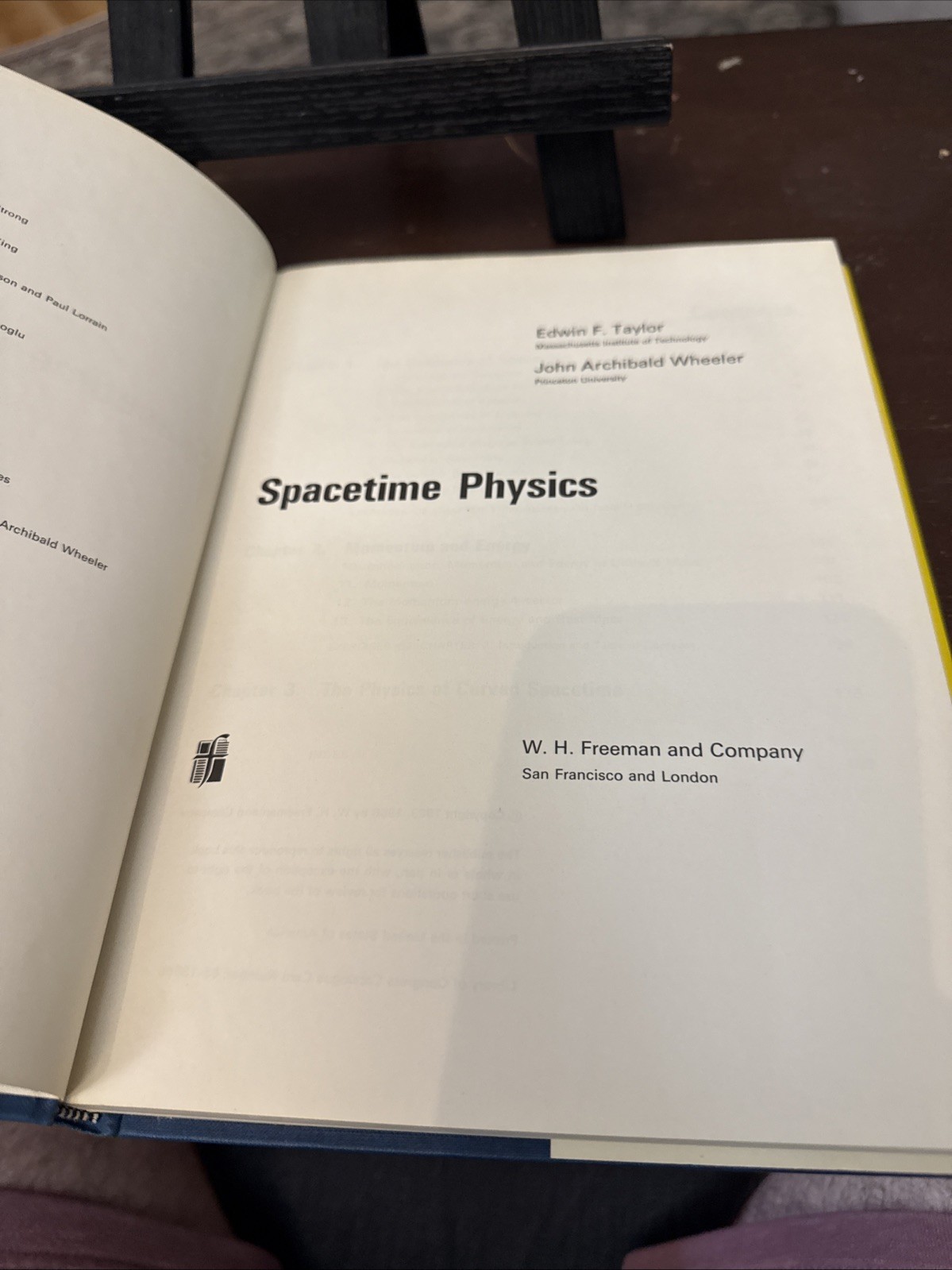 Spacetime Physics Edwin Taylor John Wheeler 1966 Freeman Hardcover Dust Jacket
