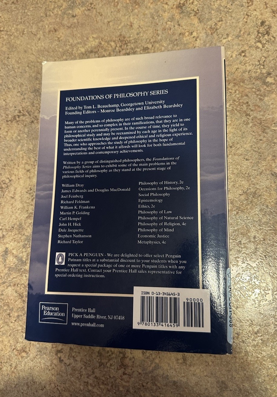 Epistemology by Richard Feldman (2002, Trade Paperback)
