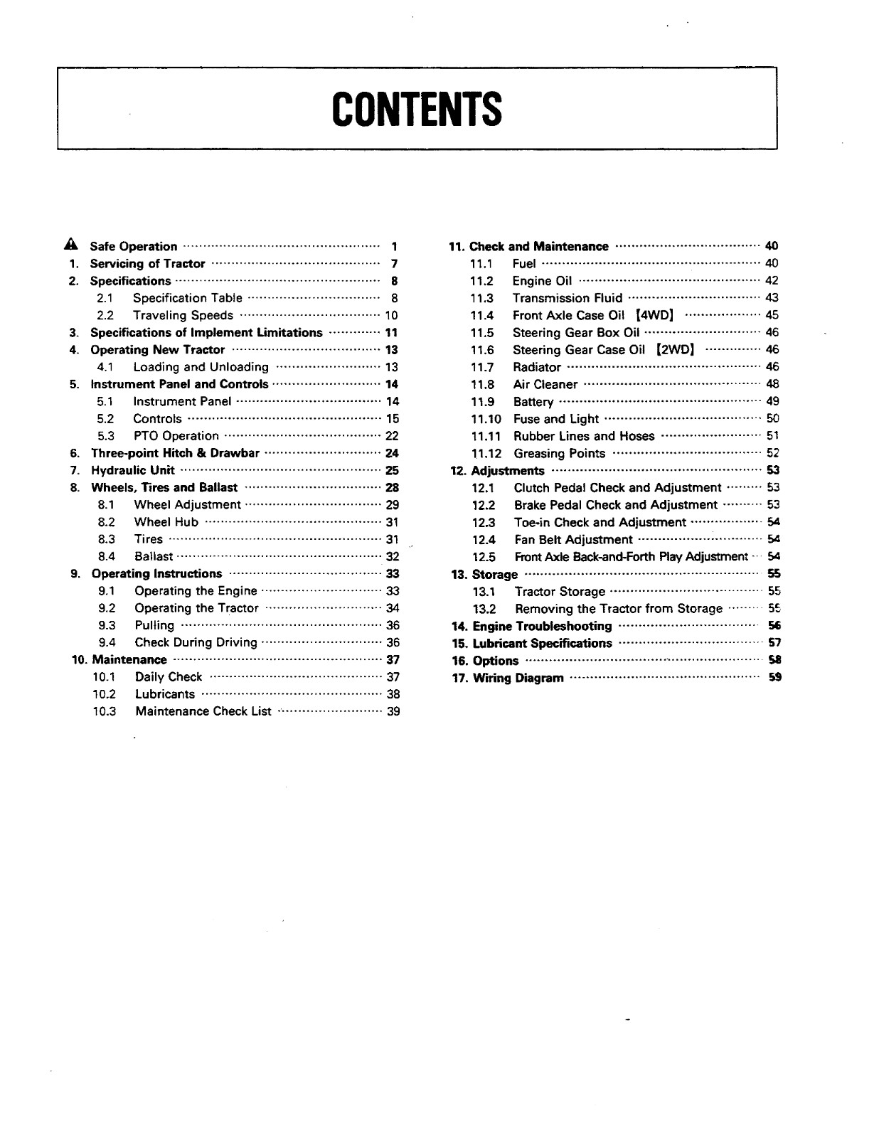 Kubota L2650 L2950 L3450 L3650 Operator’s Manual: 66 Pages & Coil Bound