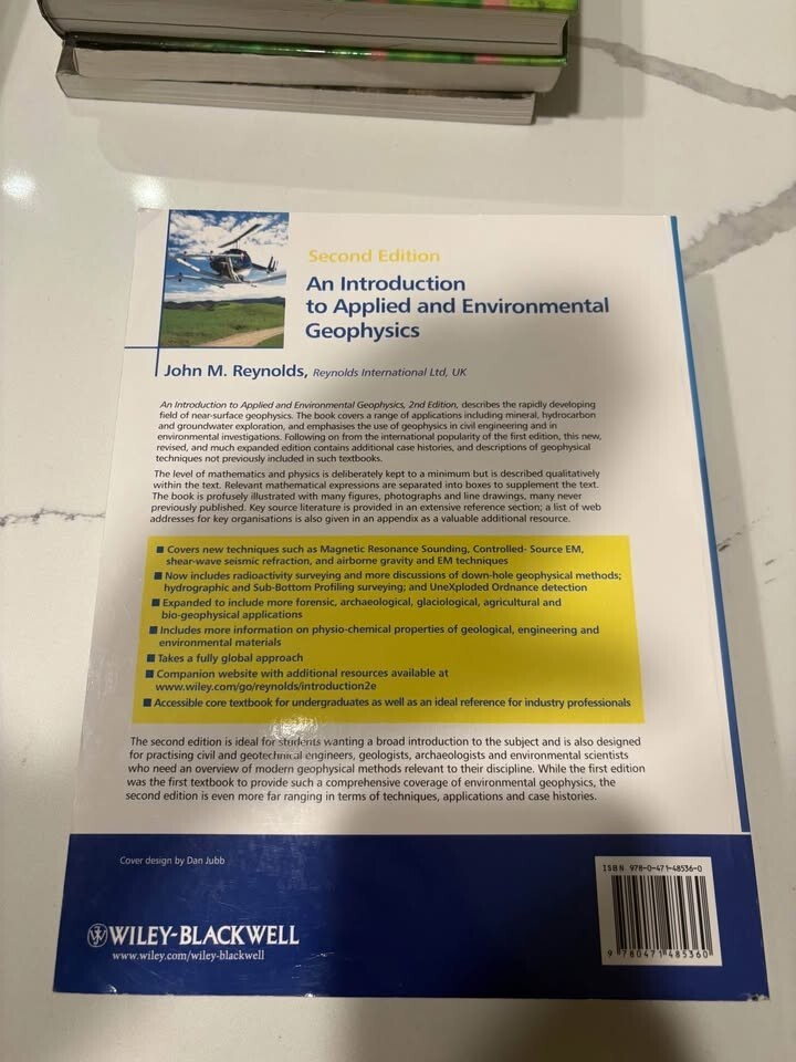 Introduction to Applied and Environmental Geophysics by John M. Reynolds (2011)