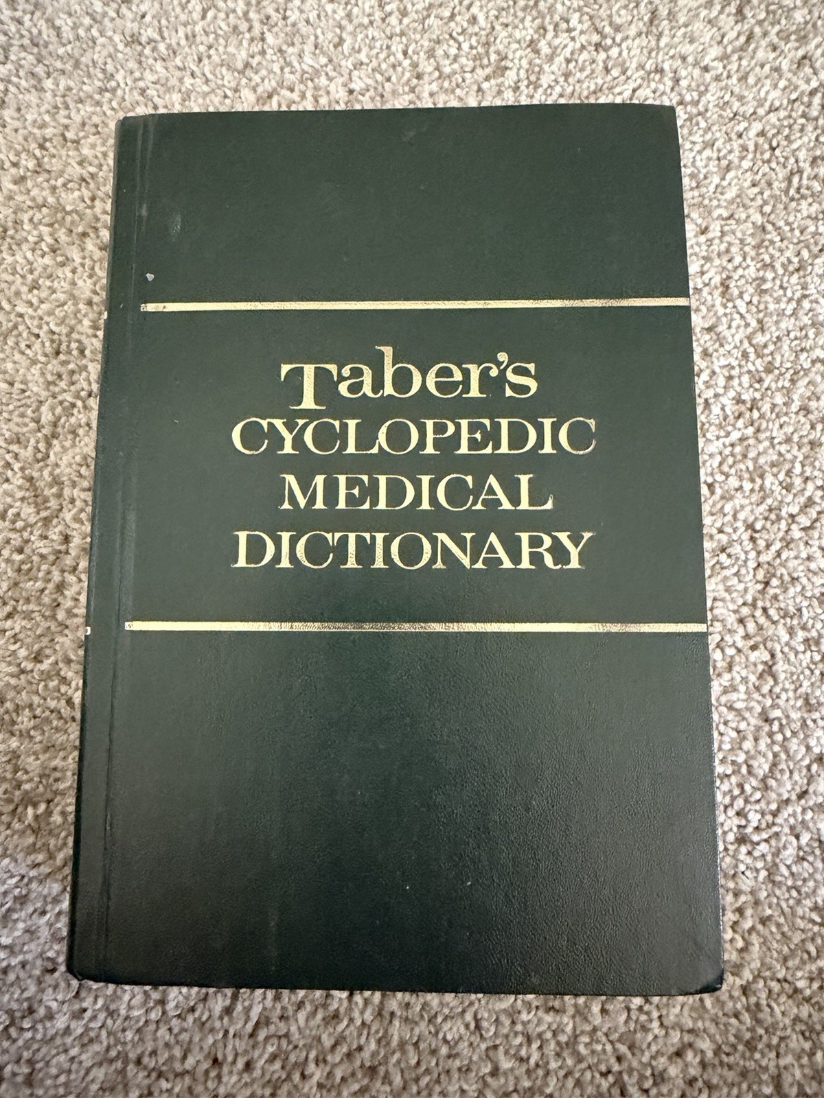 Taber’s Cyclopedic Medical Dictionary – Edition 14 (1981, Hardcover) – Good