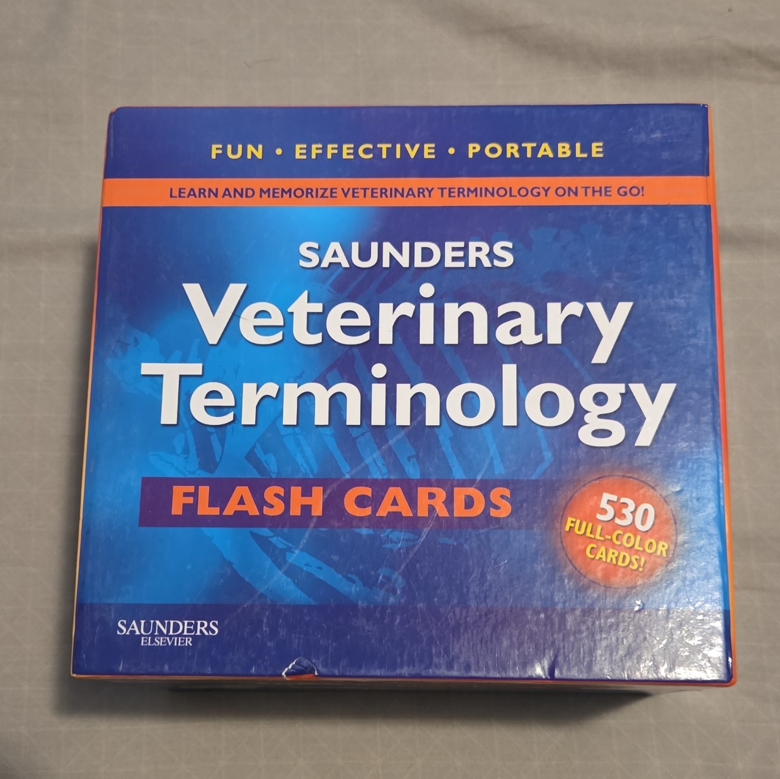 Saunders Veterinary Terminology Flash Cards 530 Full Color Cards Complete