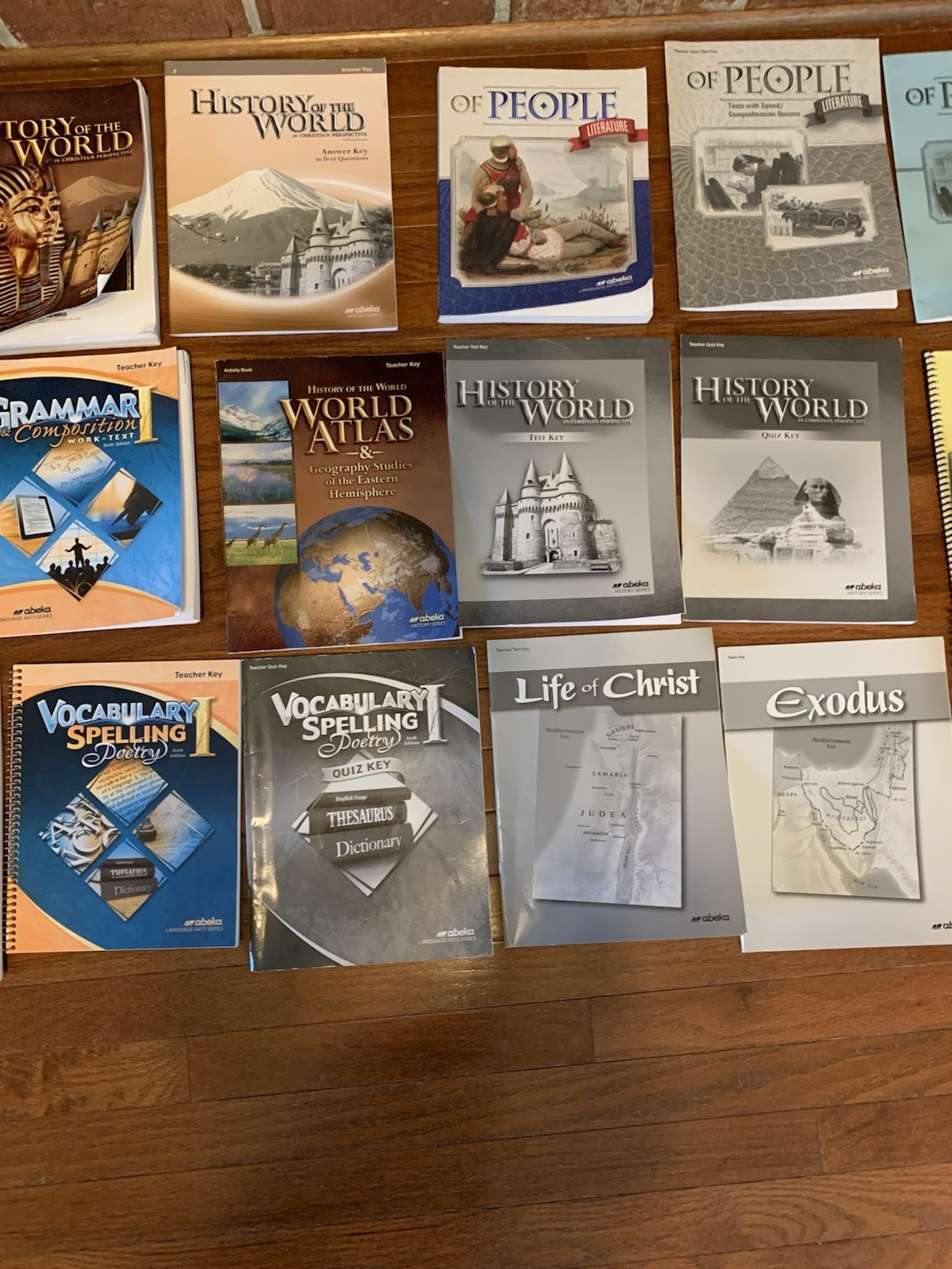 ABEKA 7th Grade Homeschool Teacher Books, keys, And Student Textbooks