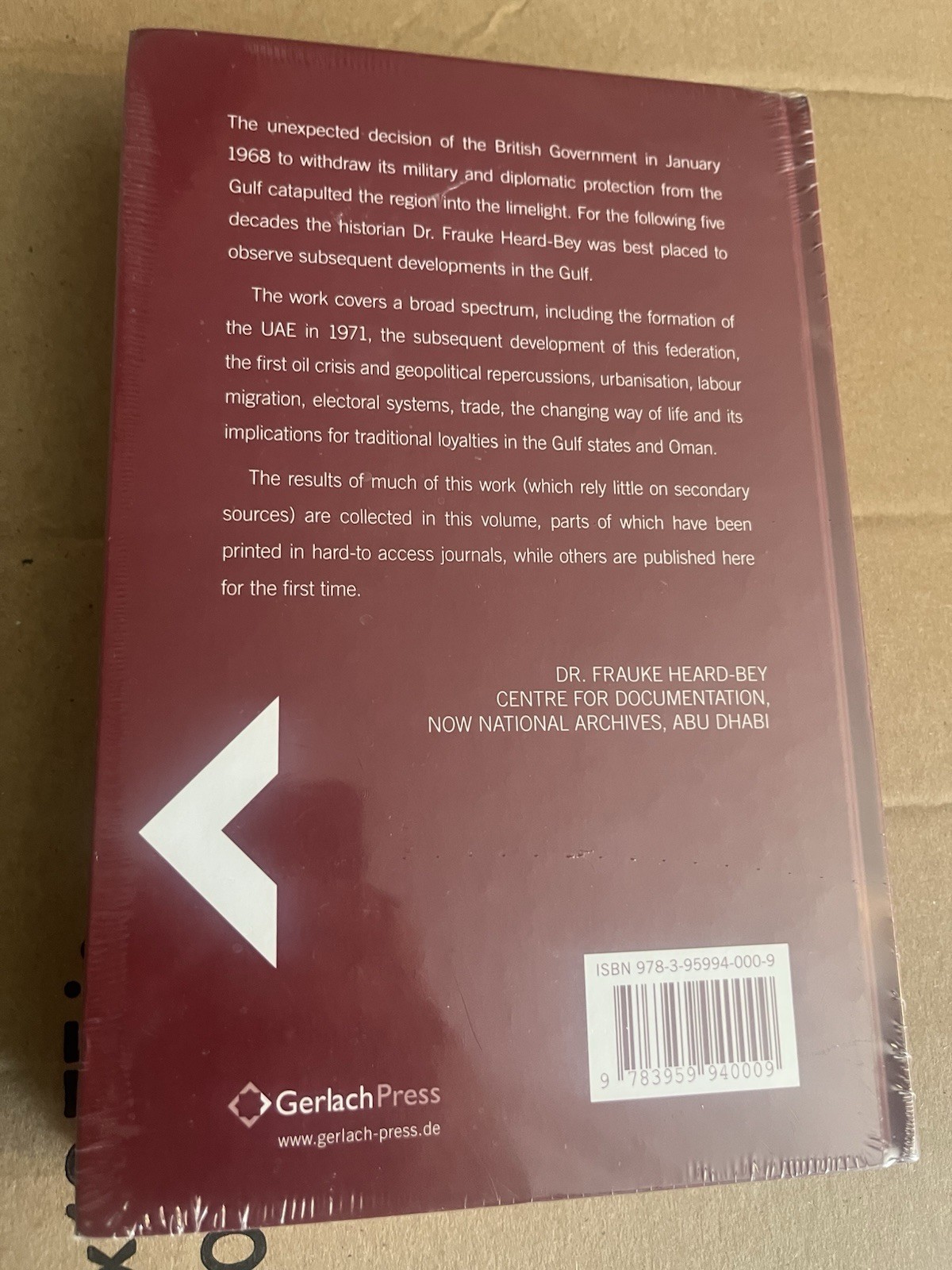 RARE NEW/SEALED BOOK – ABU DHABI THE UNITED ARAB EMIRATES AND THE GULF REGION