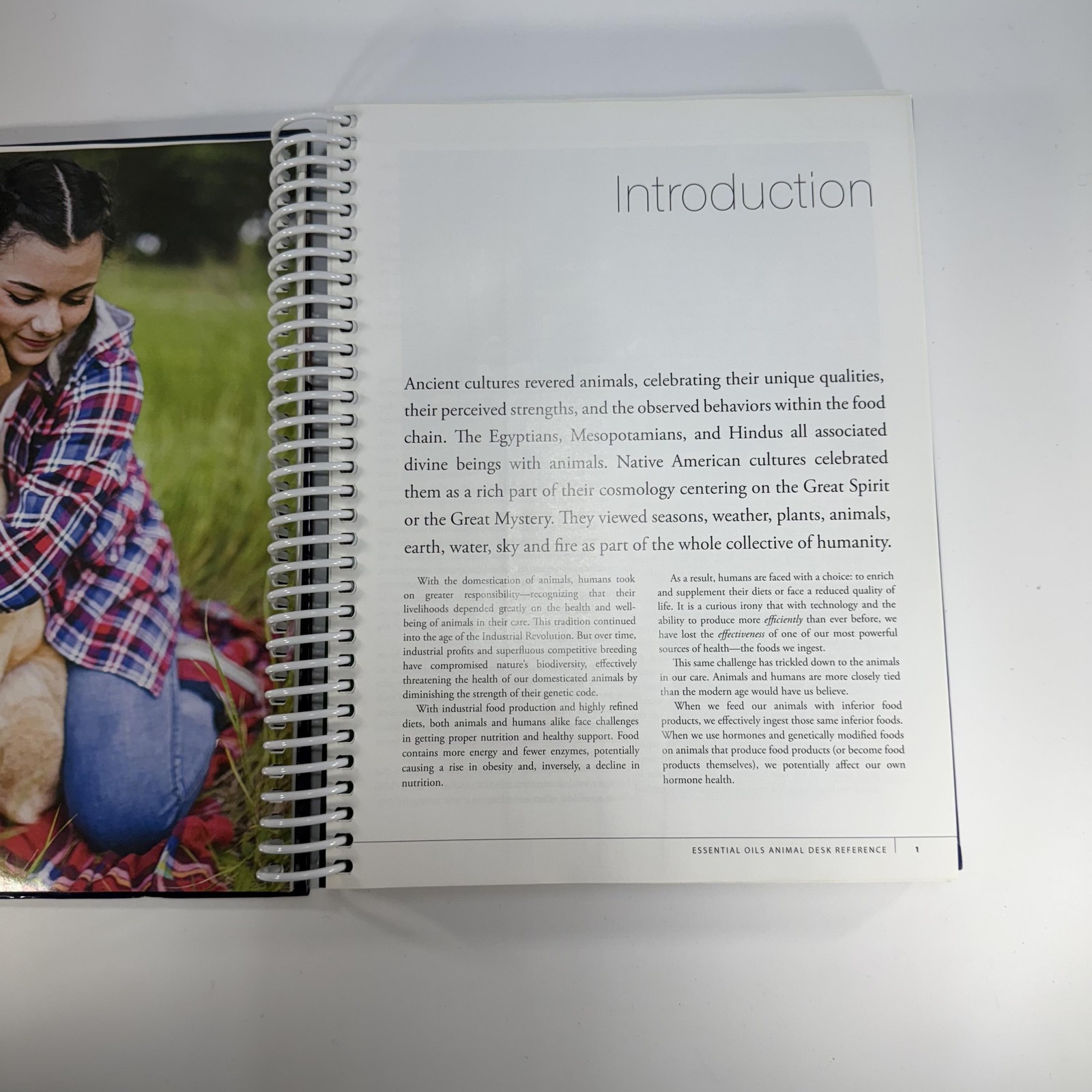 1st Edition Essential Oils Animal Desk Reference EODR Spiral Bound Text Book HTF