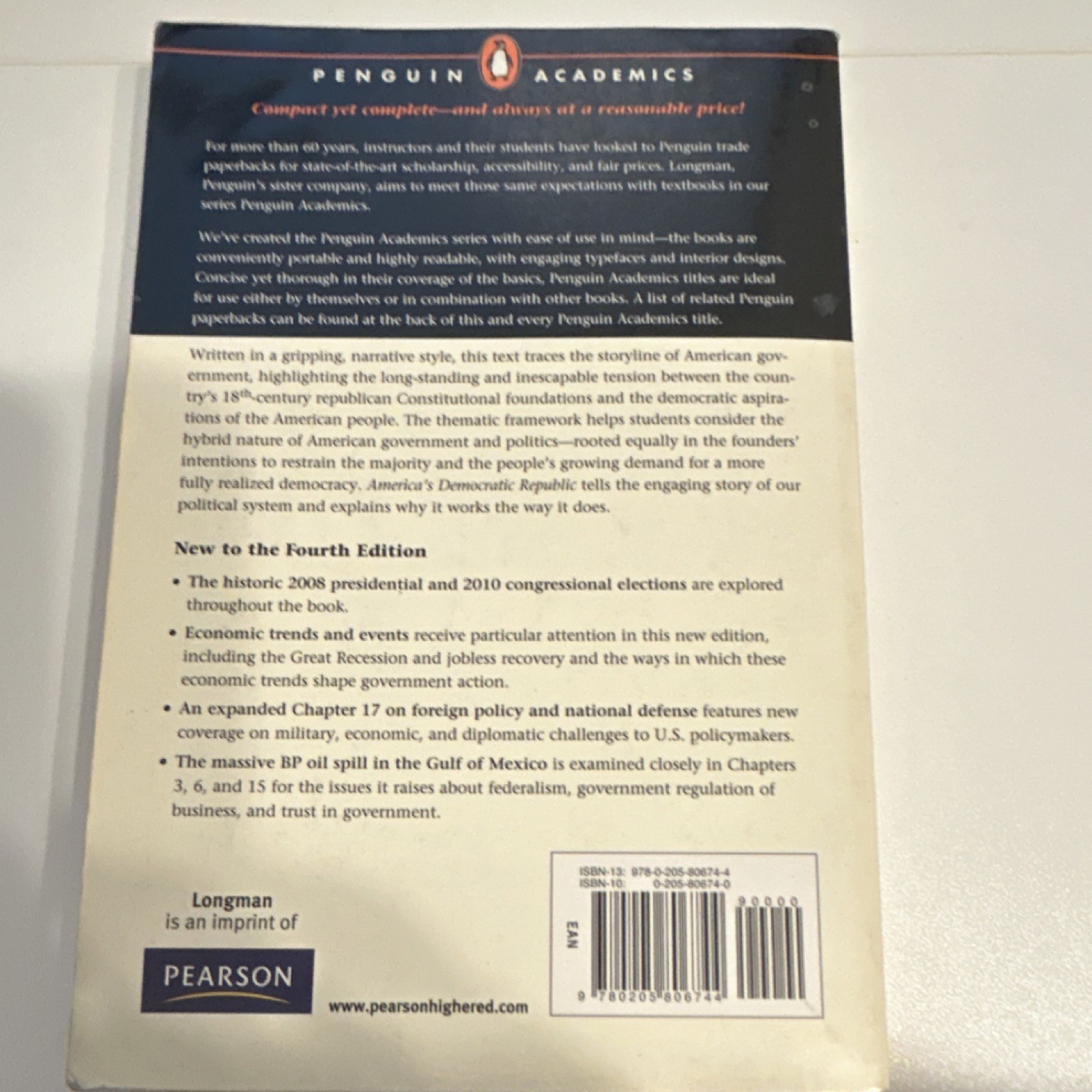 America’s Democratic Republic Fourth Edition Greenberg Page Political Science