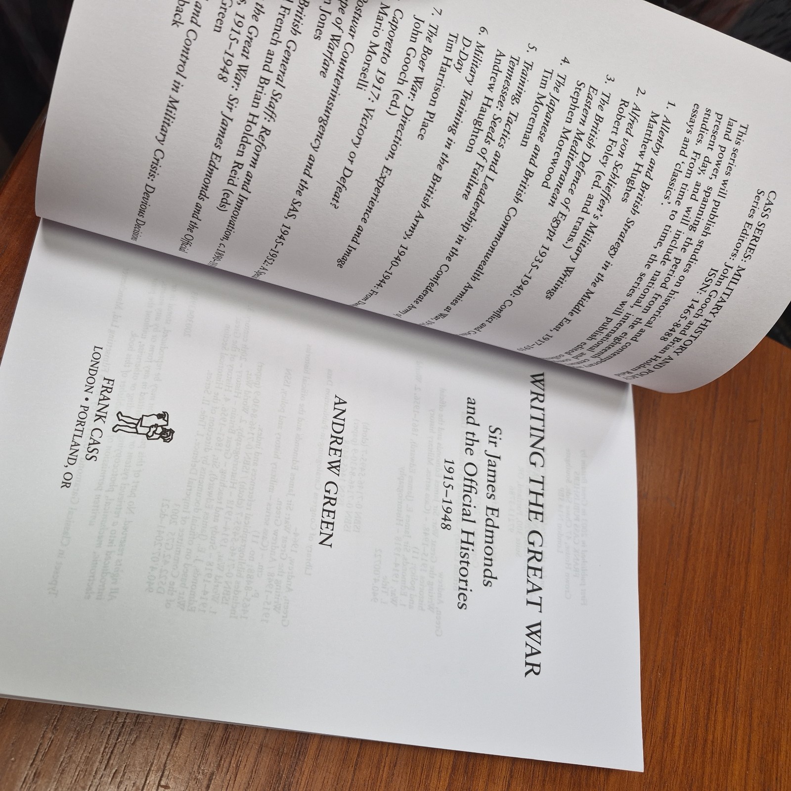 Writing the Great War: Sir James Edmonds and the Official Histor